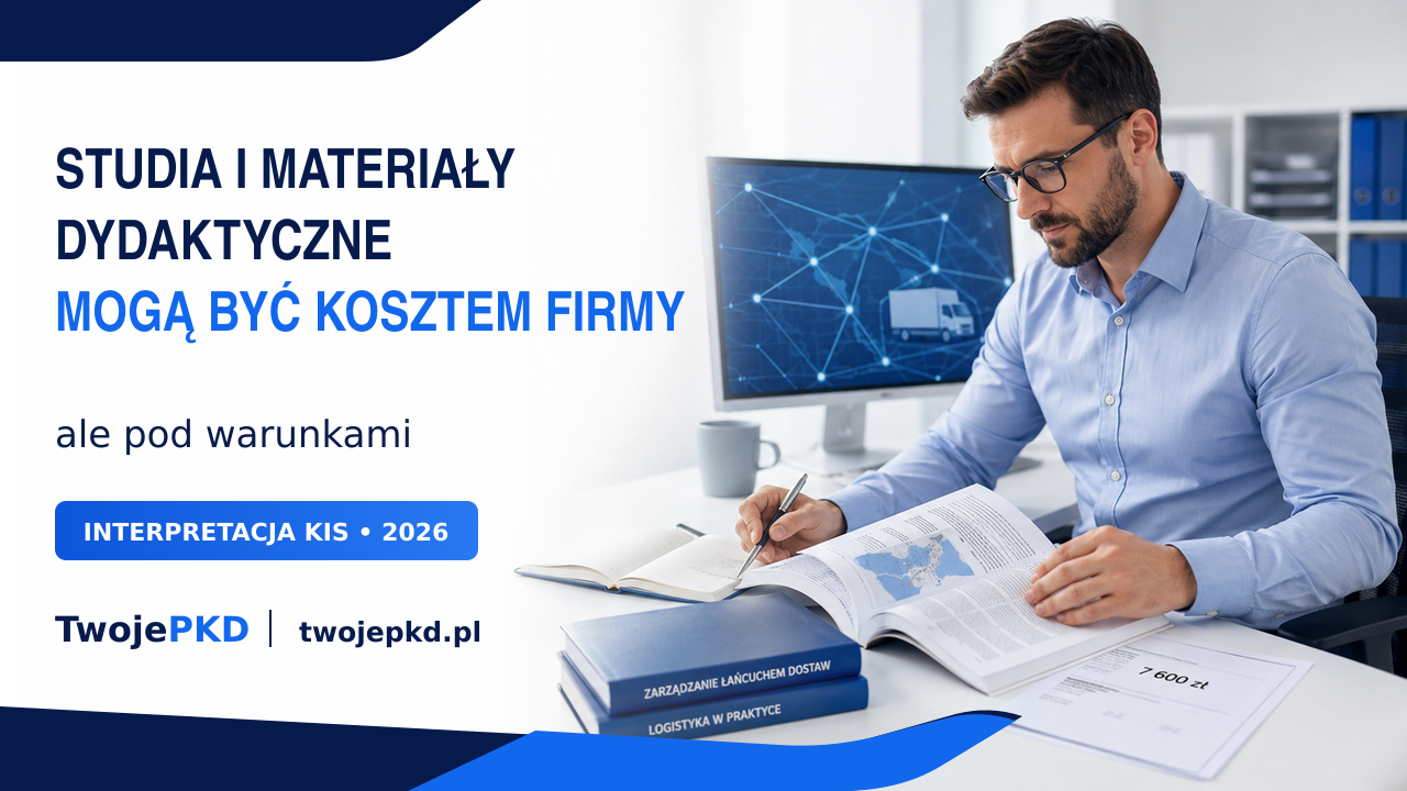 Ilustracja do opracowania: Studia w kosztach firmy – czesne i materiały według KIS
